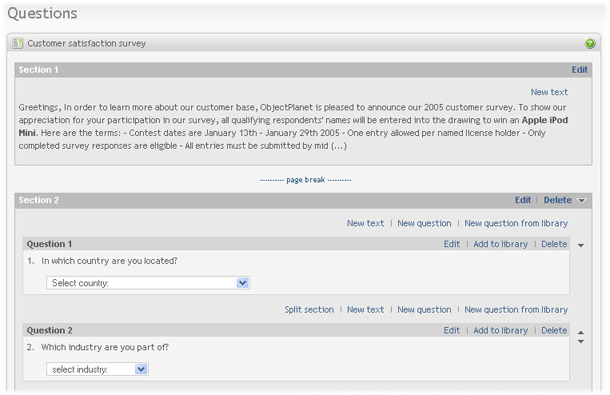 Questions Overview Question overview